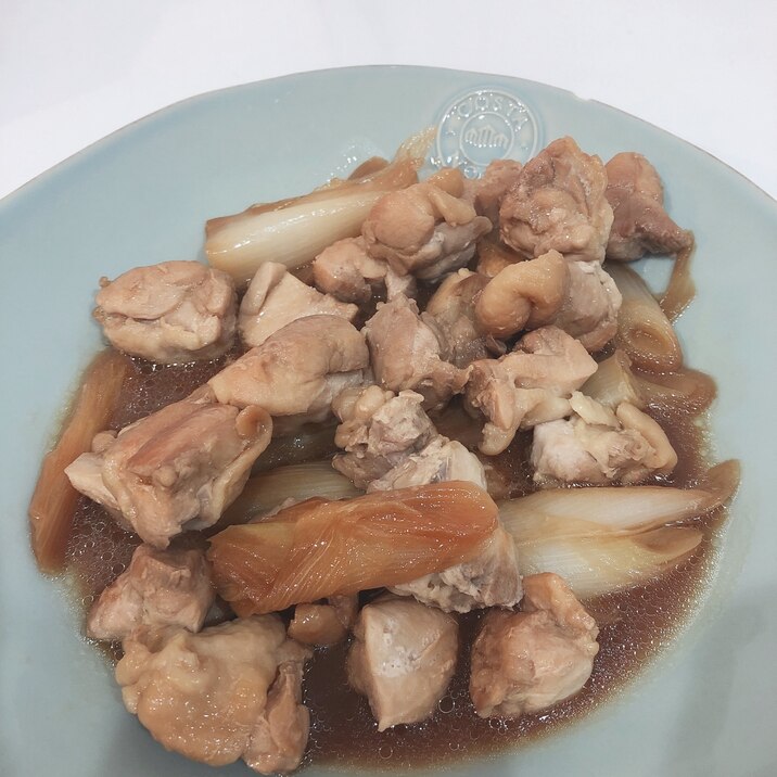 簡単ポン酢料理ー♫鶏肉と白ネギ